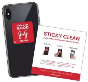 Free Paper Card Custom Screen Cleaner Stickers
