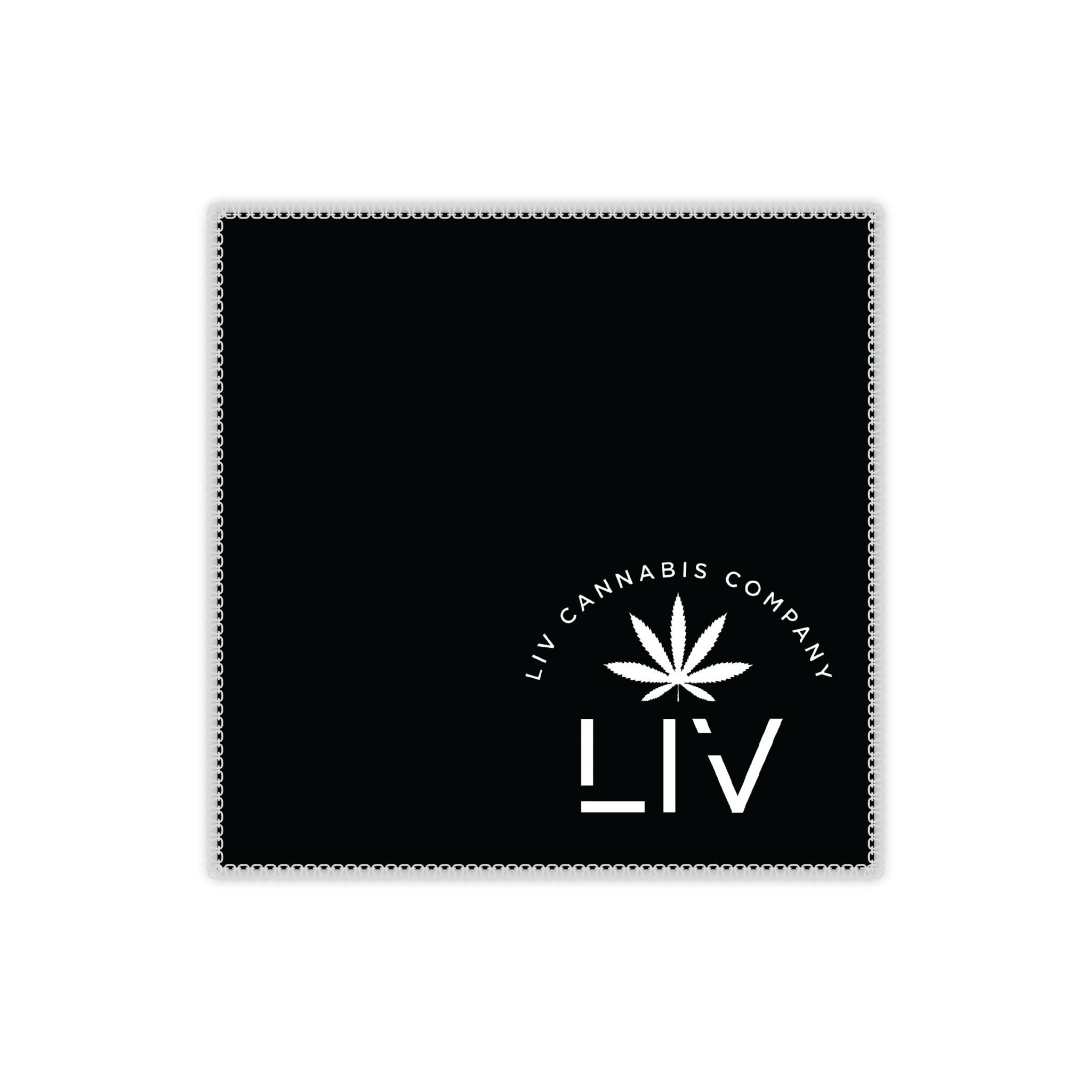 LIV Cannabis Company Stitched Cloth Design