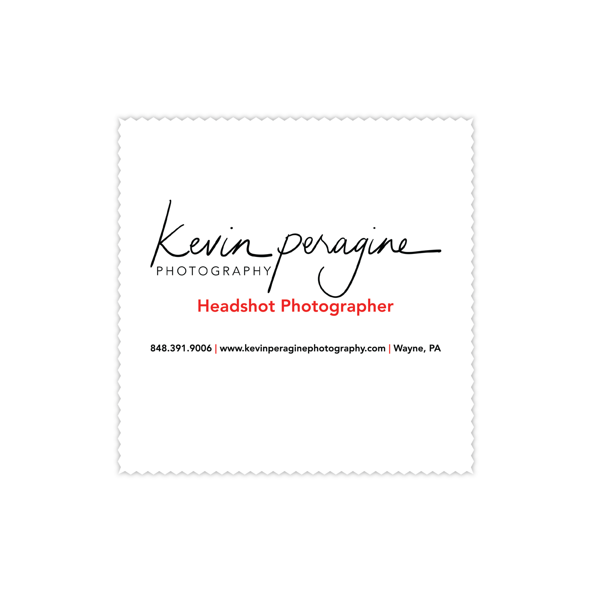 Kevin Peragine Photography Lens Cleaning Cloth Design