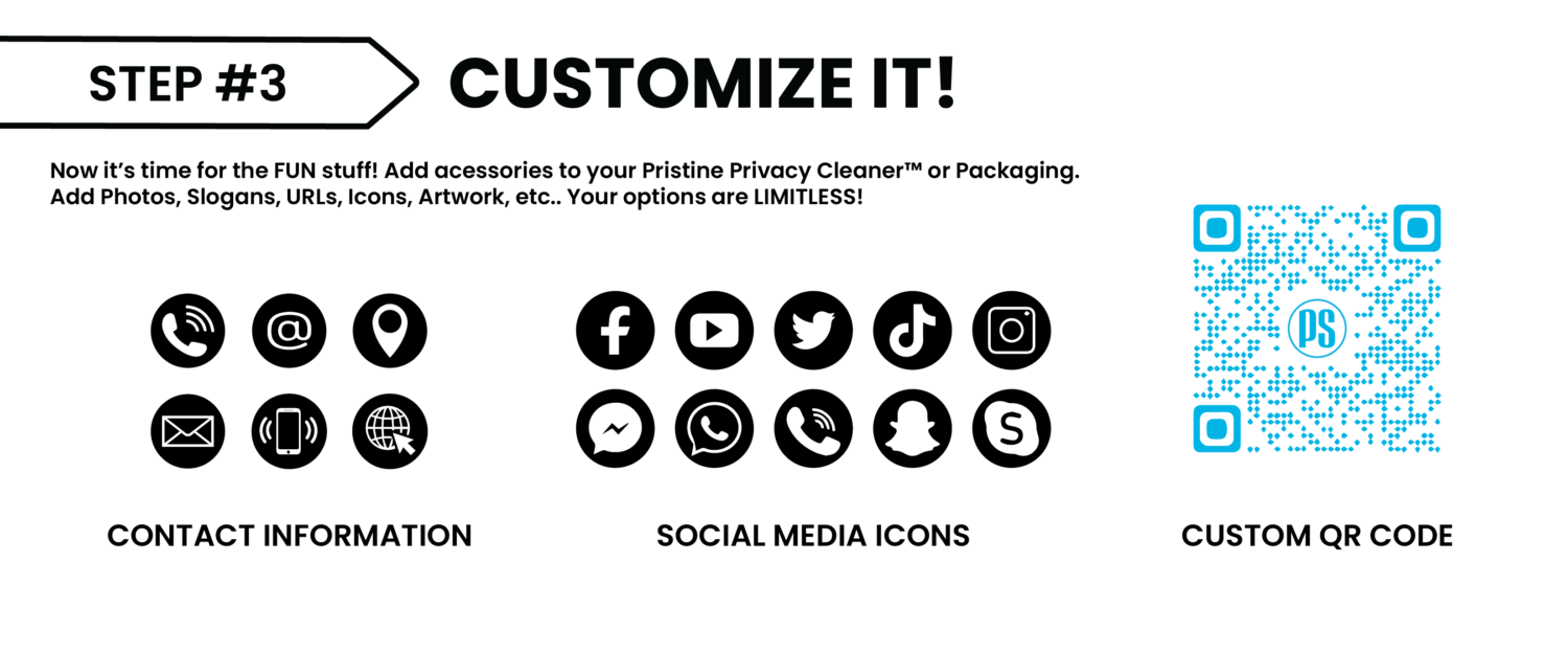 Pristine Screens Privacy Cleaner Design Step 3