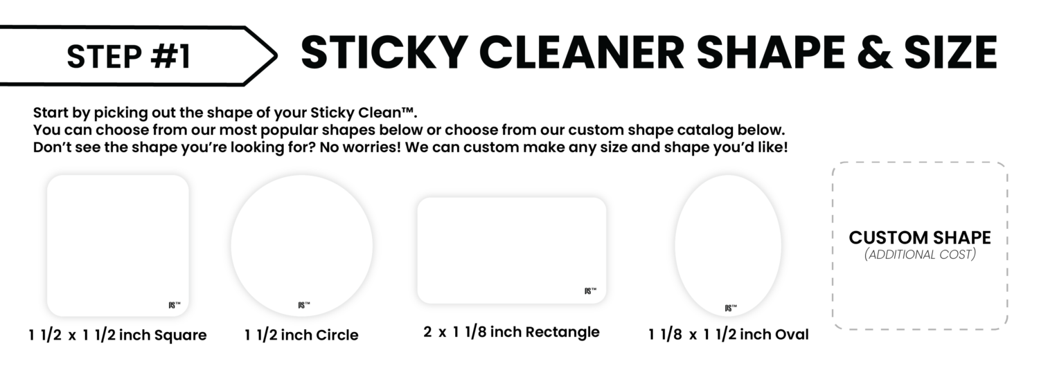 Pristine Screens Sticky Cleaner Design Step 1