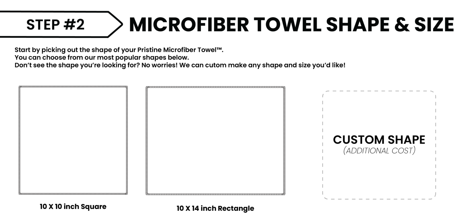 Pristine Screens Microfiber Towel Design Step 2