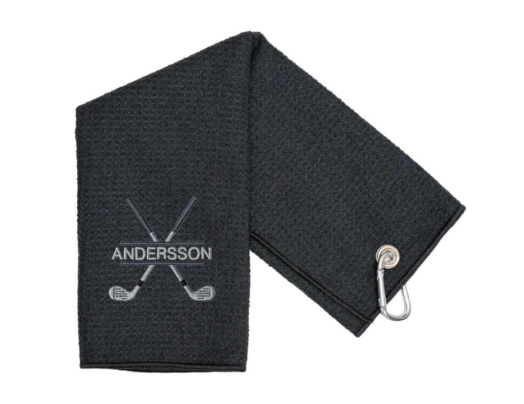 Anderson Custom Golf Towel with Lanyard